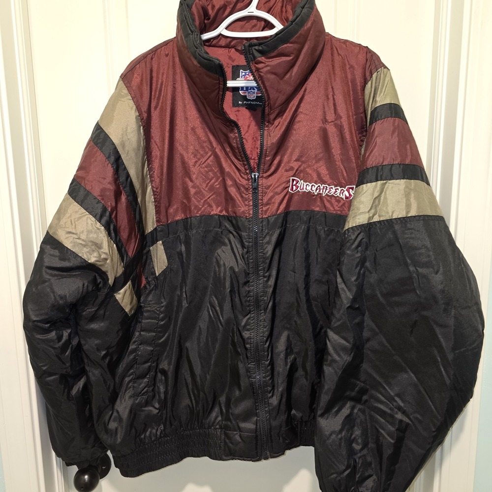 Vintage 90s NFL Tampa Bay‎ Buccaneers Game Day Phenom Jacket Mens XL Full Zip